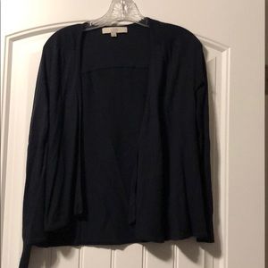 Navy cardigan with flowy bottom